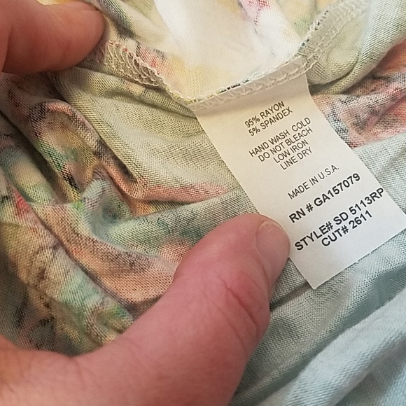 Green Floral Maxi Tank Dress from Sweet Pea - Picture 3 of 4